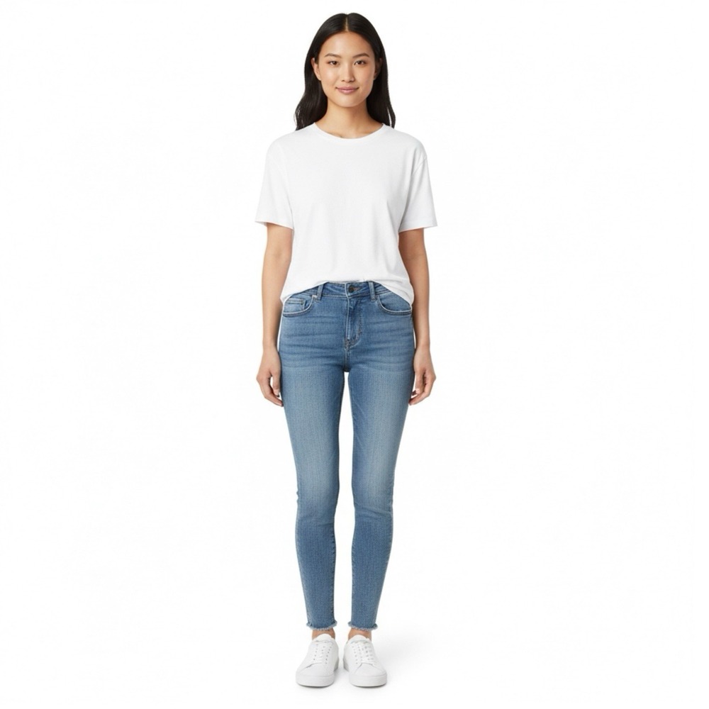 LOFT Petite Women's Skinny Denim Jeans Blue Medium Wash 5-Pocket‎ Design
